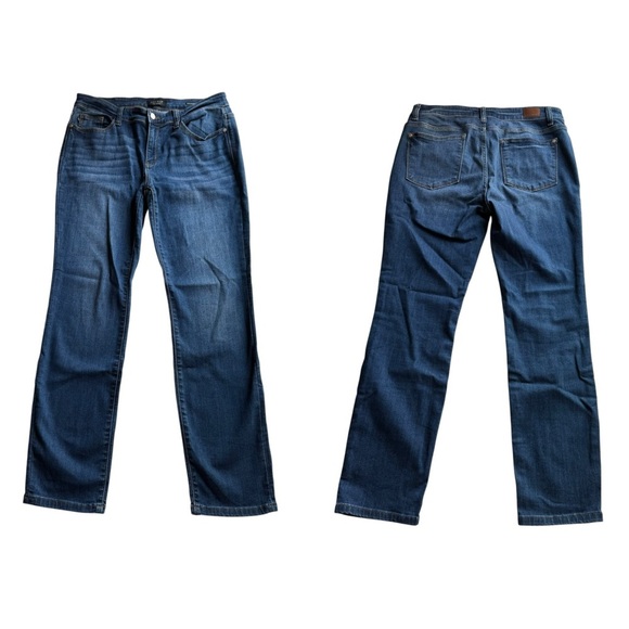 Judy Blue Dahlia Denim Straight Leg Jeans Blue Size 13/31 #JB82356DK Mid rise - Picture 9 of 9